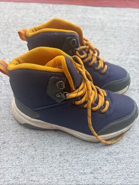 Target Kids Navy and Yellow Lace-Up Boot Sneakers